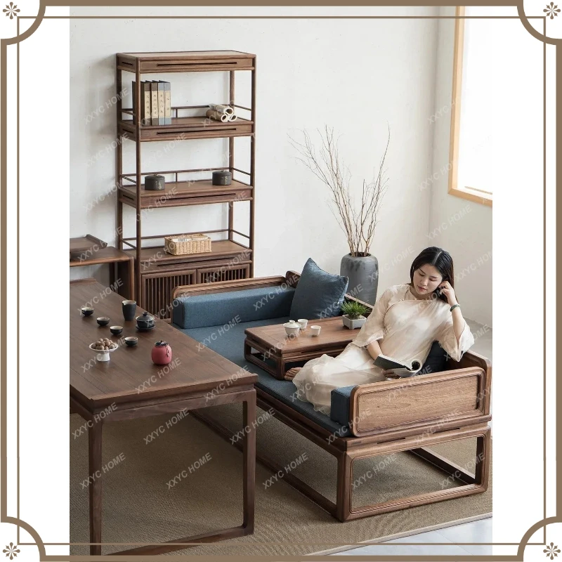 X-S Old elm solid wood, Arhat couch black walnut sofa bed furniture HG
X-S Old elm solid wood, Arhat couch black walnut sofa bed furniture HG