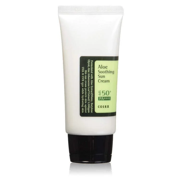 CosRX - Успокаивающий солнцезащитный крем с алоэ SPF50+ PA+++ (50 мл)
CosRX - Успокаивающий солнцезащитный крем с алоэ SPF50+ PA+++ (50 мл)