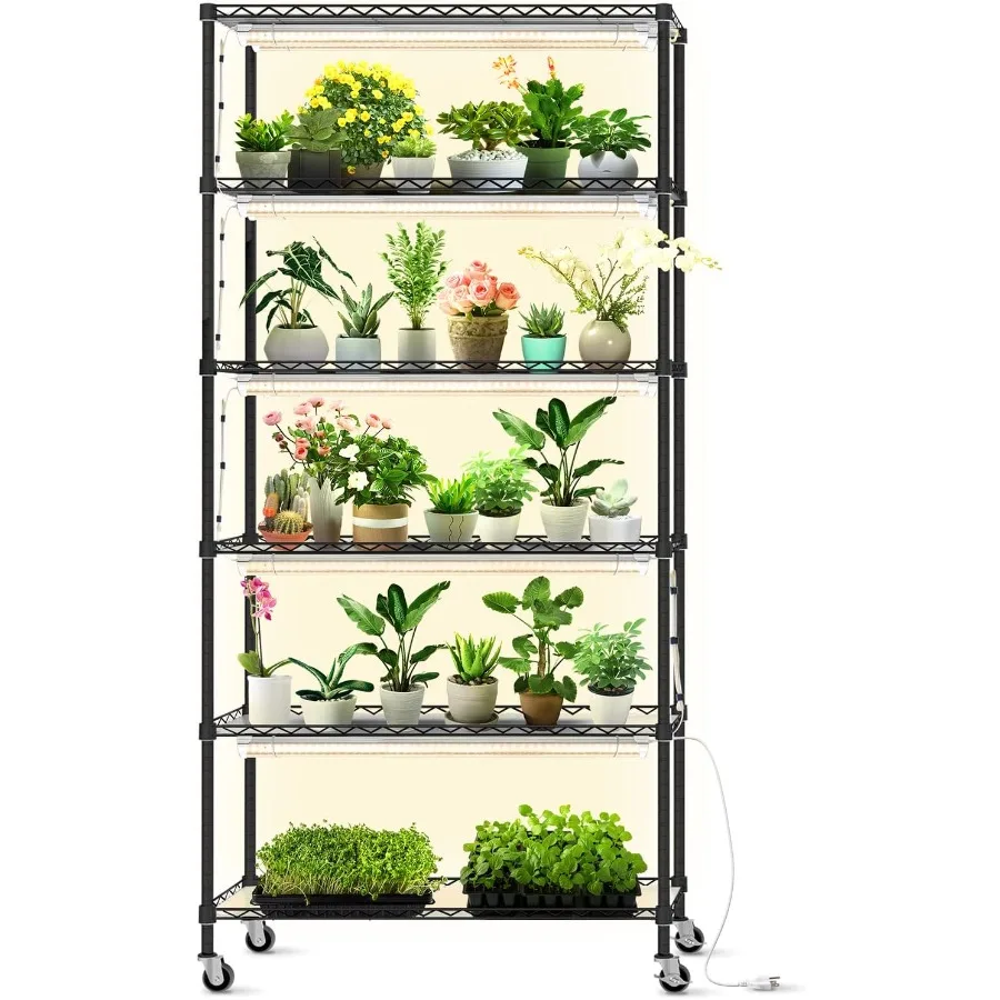 Полка для растений Bstrip DIY с подсветкой для выращивания растений для внутреннего садоводства, стойка с регулируемой высотой и мобильные колеса, 8 упаковок, 192 Вт, T8, полный спектр
Полка для растений Bstrip DIY с подсветкой для выращивания растений для внутреннего садоводства, стойка с регулируемой высотой и мобильные колеса, 8 упаковок, 192 Вт, T8, полный спектр