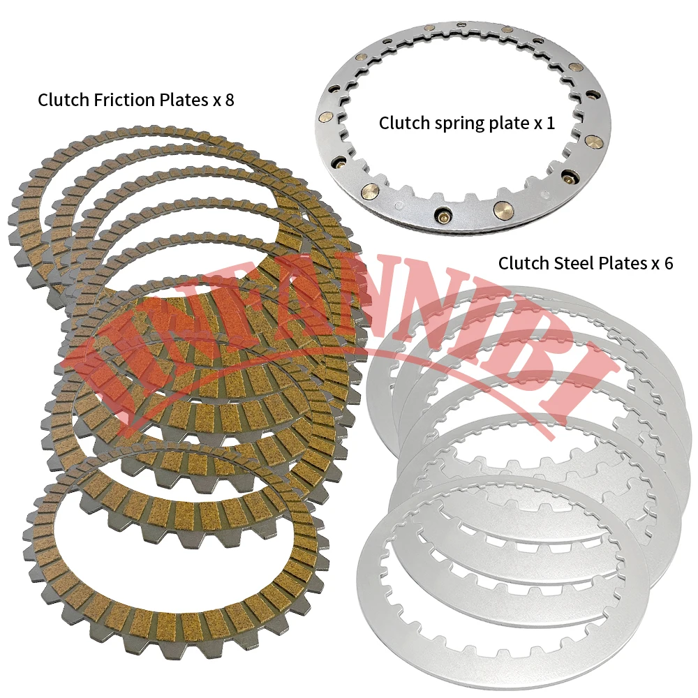 Clutch Friction Steel Spring Plate Kit fit for Harley Iron 883 1200 2012-2018 2019 2020 2021 2022
Clutch Friction Steel Spring Plate Kit fit for Harley Iron 883 1200 2012-2018 2019 2020 2021 2022