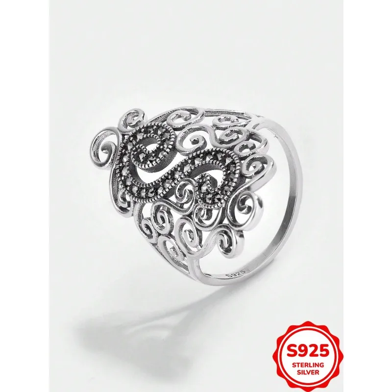 Trendy and Personalized Authentic S925 Silver Irregular Hollow Women's Ring
Trendy and Personalized Authentic S925 Silver Irregular Hollow Women's Ring