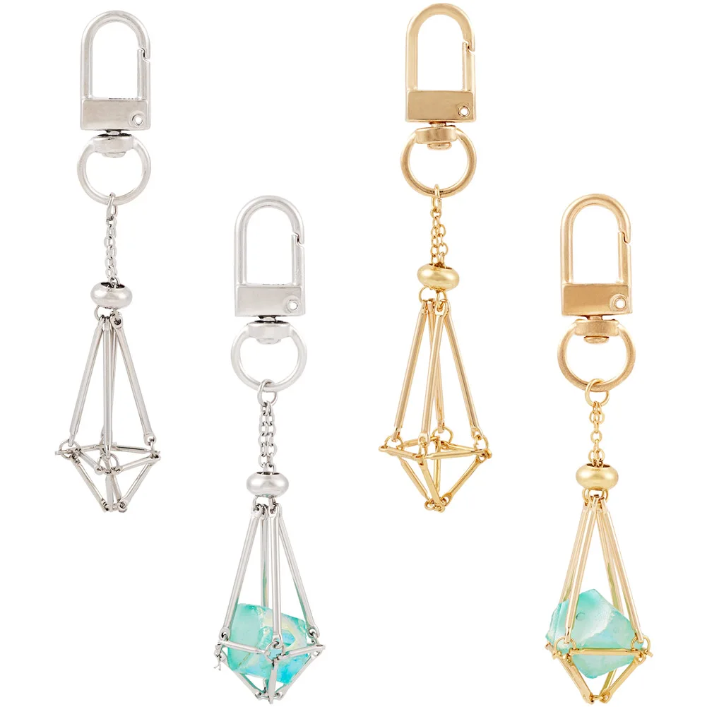 2Pcs 2 Colors Brass Empty Pouch Stone Holder for Keychain with Alloy Swivel Clasps Mineral Stone KeyRing Jewelry Accessories
2Pcs 2 Colors Brass Empty Pouch Stone Holder for Keychain with Alloy Swivel Clasps Mineral Stone KeyRing Jewelry Accessories