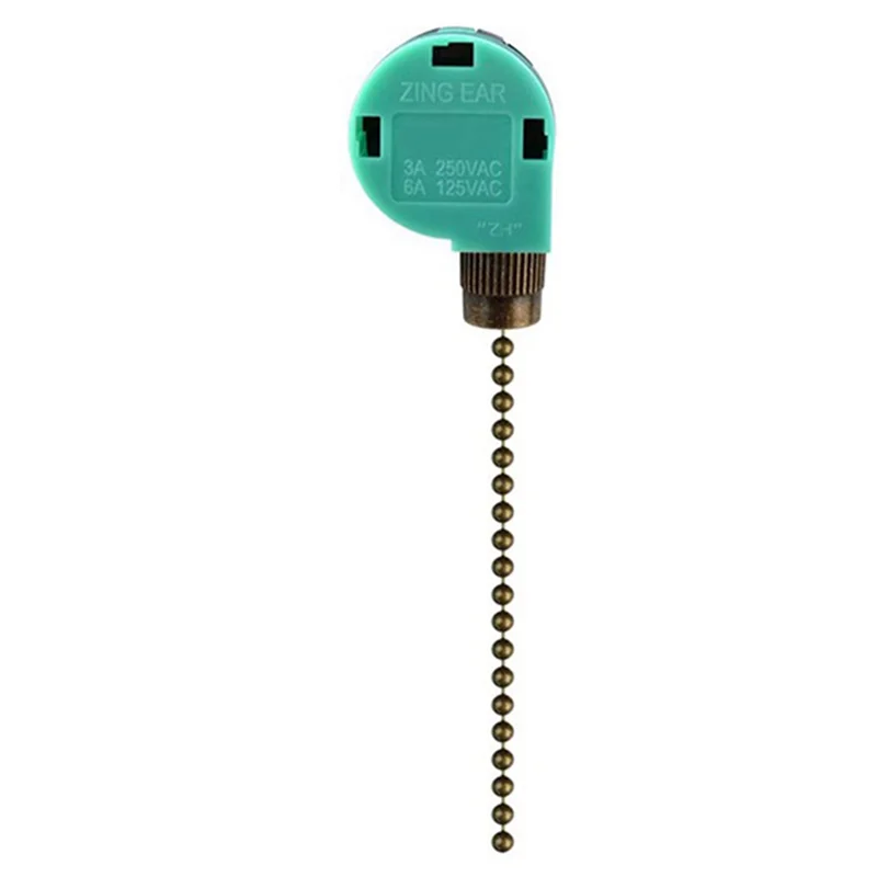 Y17A 8Pcs Ceiling Fan Switch Zing Ear ZE-268S6, 3 Speed 4 Wire Speed Control Pull Chain Cord Appliances Switch Parts (Bronze)
Y17A 8Pcs Ceiling Fan Switch Zing Ear ZE-268S6, 3 Speed 4 Wire Speed Control Pull Chain Cord Appliances Switch Parts (Bronze)