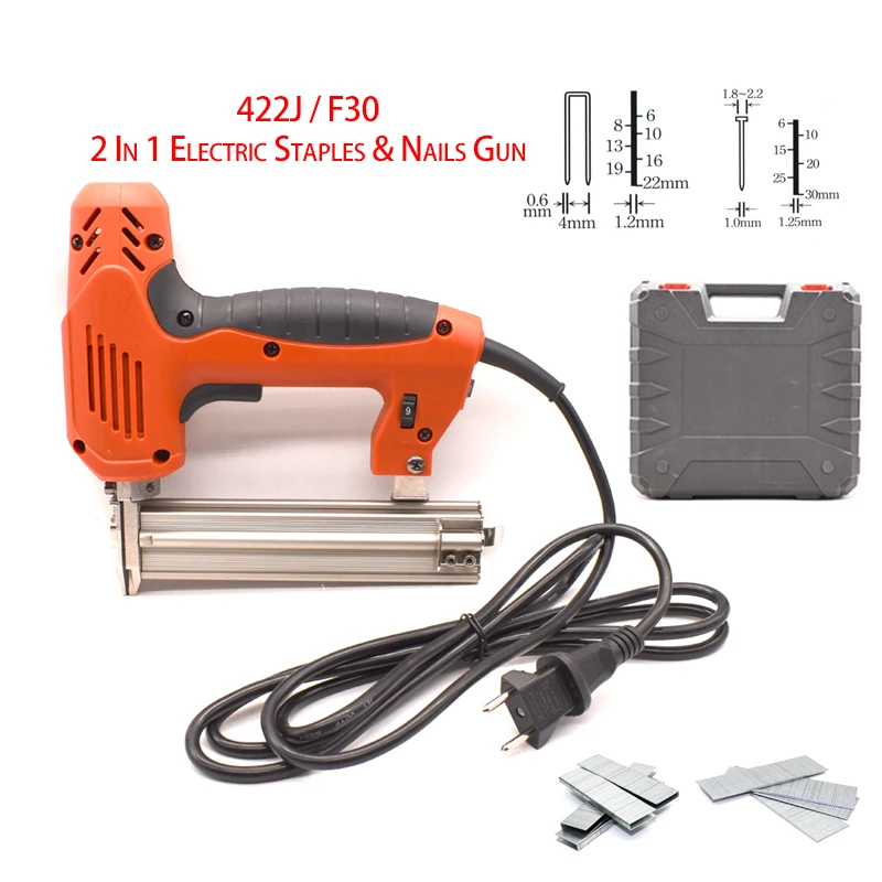 The New 422J/F30 2 In 1 Electric Nail Stapler Gun For Home Improvement And Woodworking
The New 422J/F30 2 In 1 Electric Nail Stapler Gun For Home Improvement And Woodworking