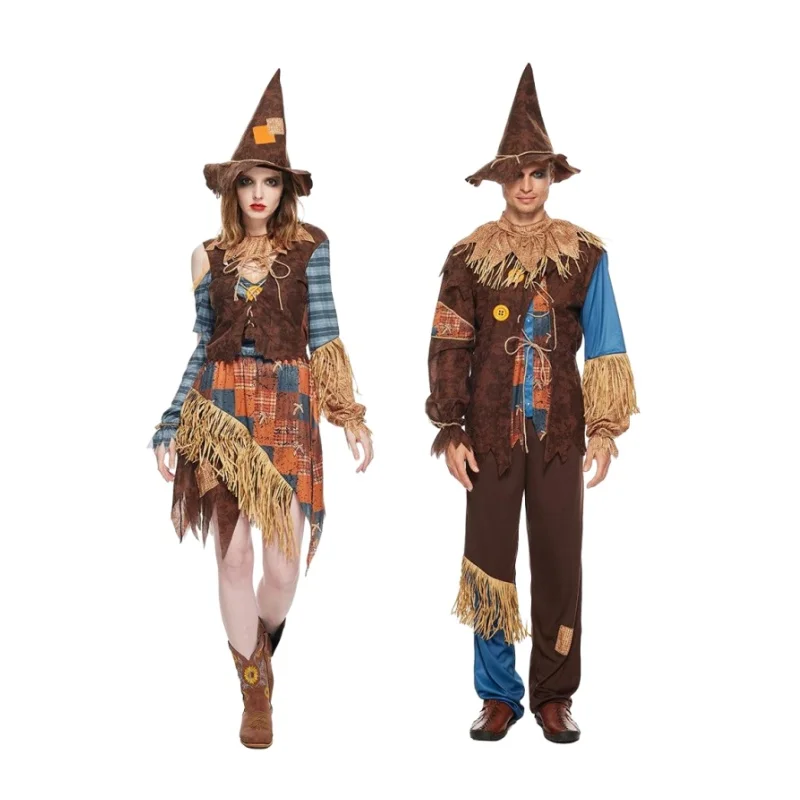 Adult Women Men Classic Patch Patchwork Scarecrow Costume Halloween Clown Cosplay Outfits Carnival Scare Party Purim Fancy Dress
Adult Women Men Classic Patch Patchwork Scarecrow Costume Halloween Clown Cosplay Outfits Carnival Scare Party Purim Fancy Dress