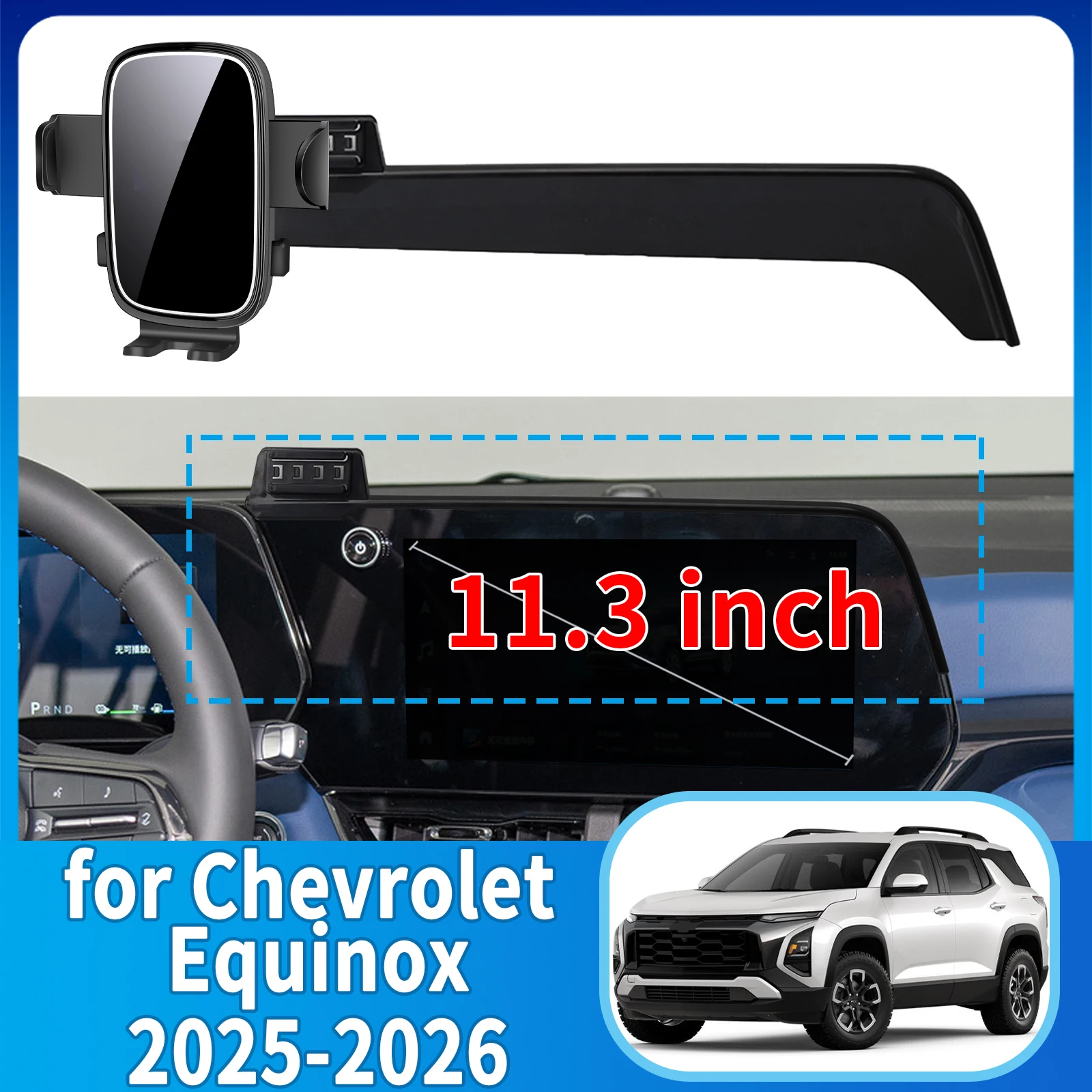 fit for Chevrolet Equinox 2025 2026 11.3inch Phone Holder, Dashboard Screen Mount Bracket Easy Installation Car accessoires
fit for Chevrolet Equinox 2025 2026 11.3inch Phone Holder, Dashboard Screen Mount Bracket Easy Installation Car accessoires