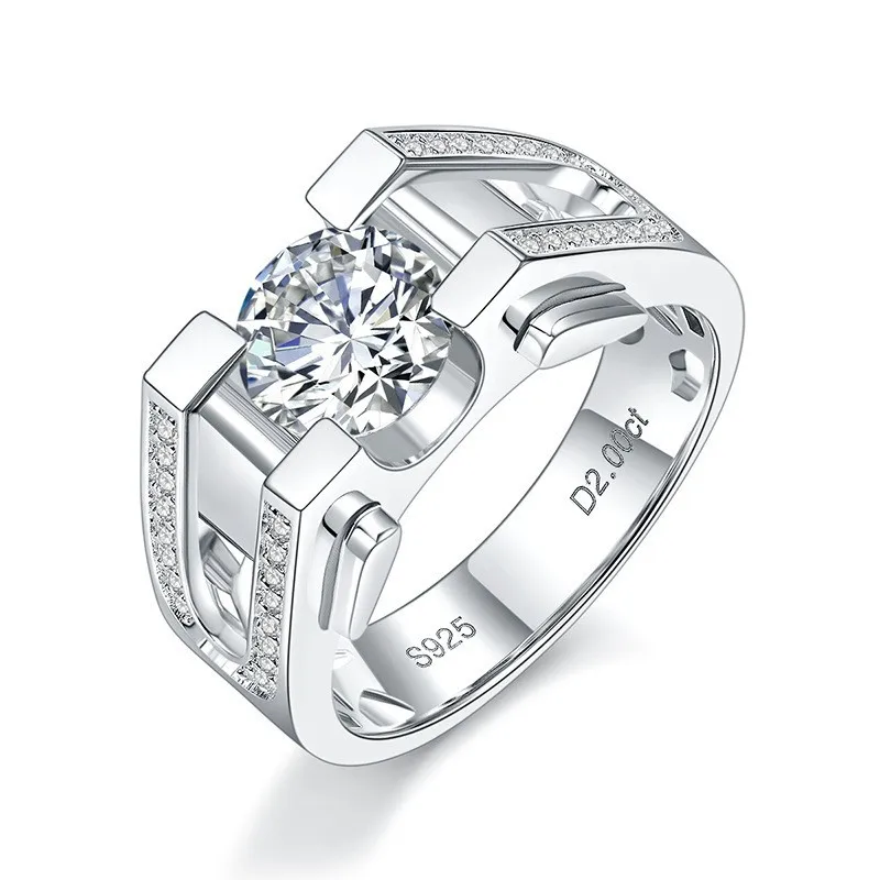 S925 Серебряное муассанит 2CT Элегантное мужское кольцо D Лента Сертификат Ювелирные изделия в стиле хип-хоп Персонализированный подарок на День святого Валентина
S925 Серебряное муассанит 2CT Элегантное мужское кольцо D Лента Сертификат Ювелирные изделия в стиле хип-хоп Персонализированный подарок на День святого Валентина