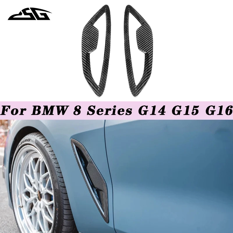 Carbon Fiber Side Fender Air Vent Outlet Cover For BMW 8 Series G14 G15 G16 830i 840i Car Front Fins Canards Splitter Body Kit
Carbon Fiber Side Fender Air Vent Outlet Cover For BMW 8 Series G14 G15 G16 830i 840i Car Front Fins Canards Splitter Body Kit