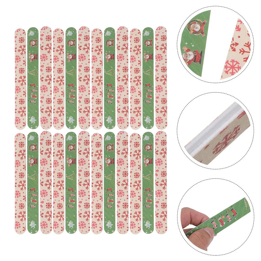 24 Pcs Christmas Nail File Simple Shaping Tool Kit Themed Pedicure Accessory Tools Files EVA Plate Polishing Handheld
24 Pcs Christmas Nail File Simple Shaping Tool Kit Themed Pedicure Accessory Tools Files EVA Plate Polishing Handheld