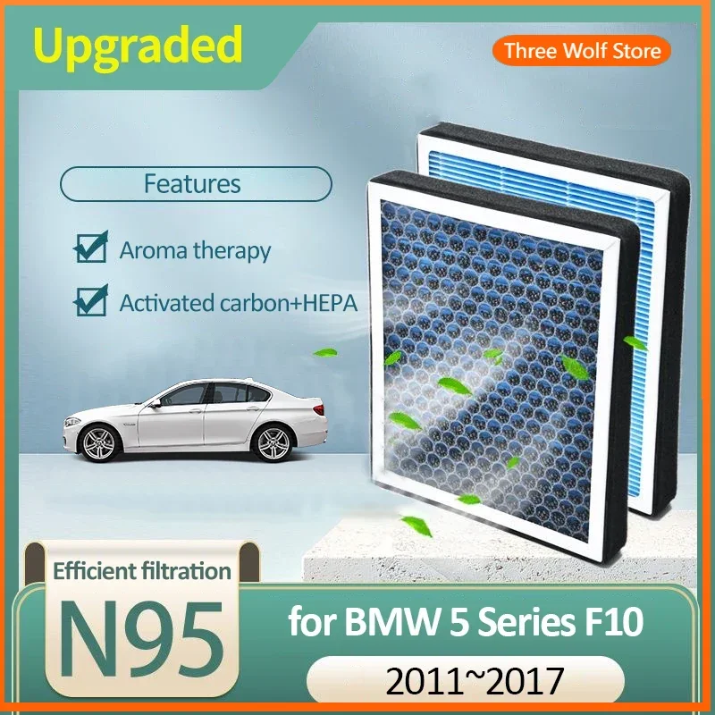 Activated Carbon Air Filter for BMW 5 Series F10 F11 F07 F18 GT M5 MK6 2011 2012 2013 2014 2015 2016 2017 64119163329 Auto Parts 
Activated Carbon Air Filter for BMW 5 Series F10 F11 F07 F18 GT M5 MK6 2011 2012 2013 2014 2015 2016 2017 64119163329 Auto Parts