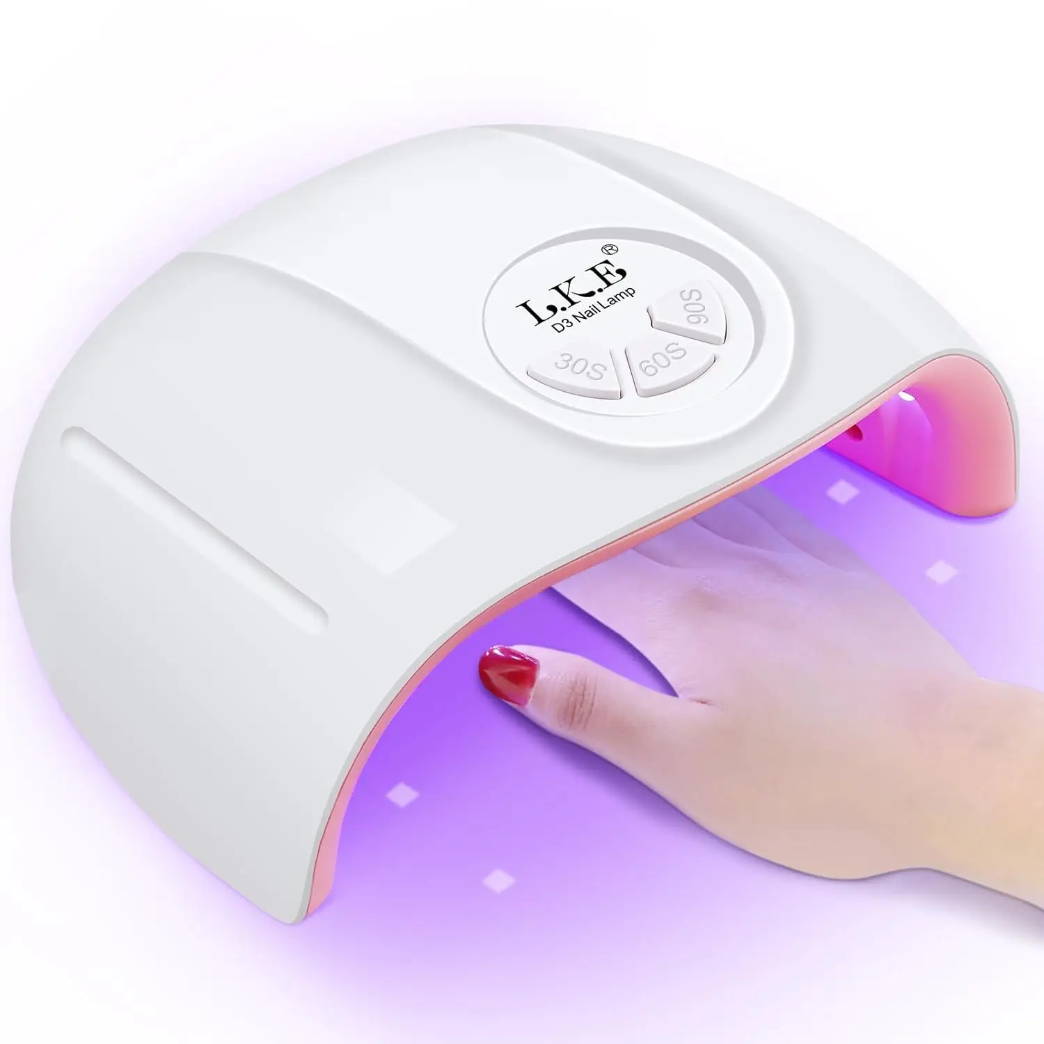 72W UV Nail Lamp with 21 LED Lights, 3 Timer Speeds, Fast Curing for Gel Nails, Home Salon Tool
72W UV Nail Lamp with 21 LED Lights, 3 Timer Speeds, Fast Curing for Gel Nails, Home Salon Tool