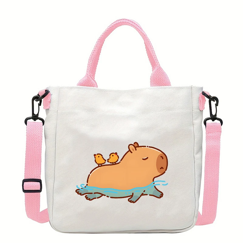 Kawaii Capybara Women Canvas Tote Bags Cartoon Anime Printed Figures Messenger Storage Bags Fashion Cute Satchel Bag Boys Girls
Kawaii Capybara Women Canvas Tote Bags Cartoon Anime Printed Figures Messenger Storage Bags Fashion Cute Satchel Bag Boys Girls