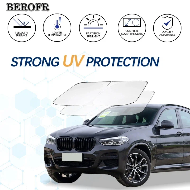 Windshield Sun Shade For BMW X4 F26 G02 Sunshade Sun Visor Protector Foldable Blocks UV Rays Keep Your Car Cooler
Windshield Sun Shade For BMW X4 F26 G02 Sunshade Sun Visor Protector Foldable Blocks UV Rays Keep Your Car Cooler