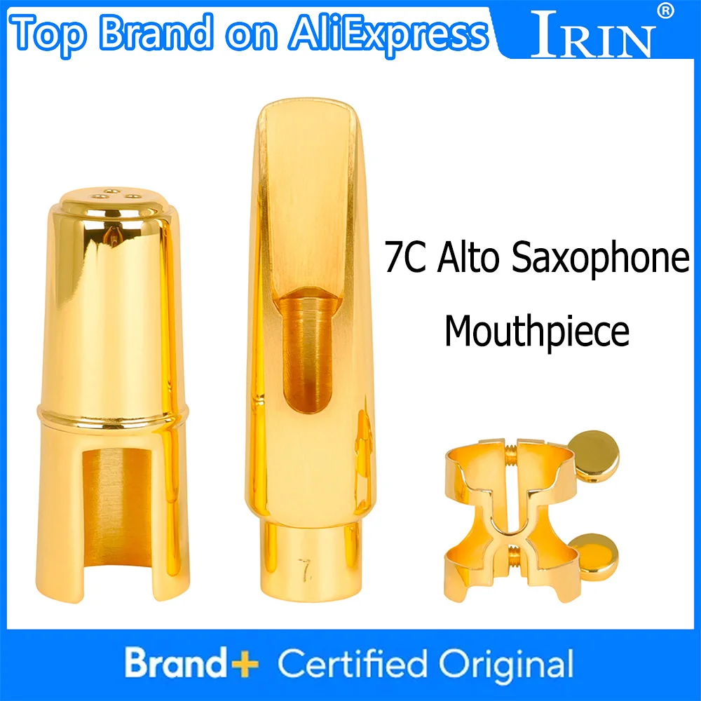 Профессиональный металлический мундштук для альт-саксофона с золотым лаковым покрытием, набор мундштуков Aisiweier 7C для альт-саксофона
Профессиональный металлический мундштук для альт-саксофона с золотым лаковым покрытием, набор мундштуков Aisiweier 7C для альт-саксофона