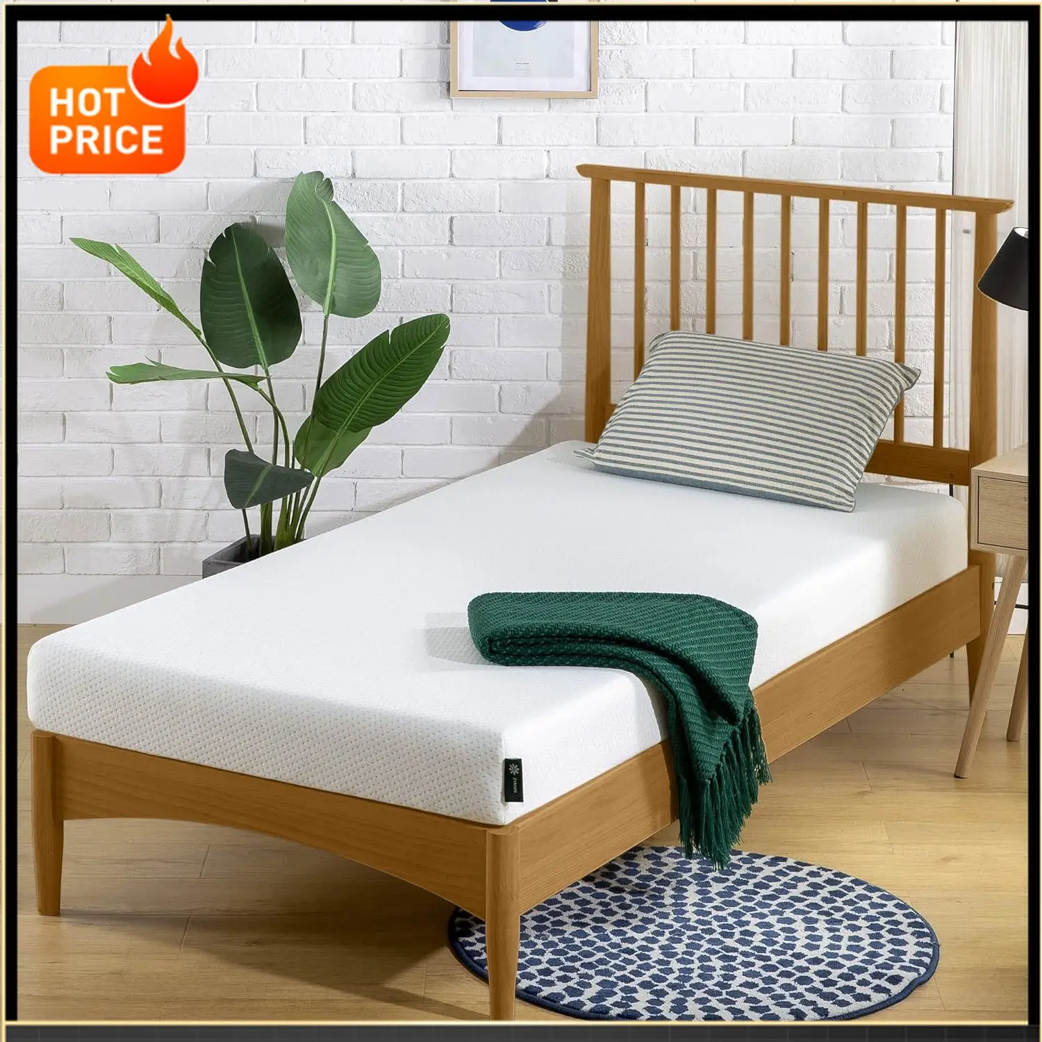 BestsellerNarrow Twin Mattress (30” Wide x 75” Long), 5 Inch Memory Foam Mattress for Bunk Beds, Trundles, Youth Bedroom, & Comp
BestsellerNarrow Twin Mattress (30” Wide x 75” Long), 5 Inch Memory Foam Mattress for Bunk Beds, Trundles, Youth Bedroom, & Comp