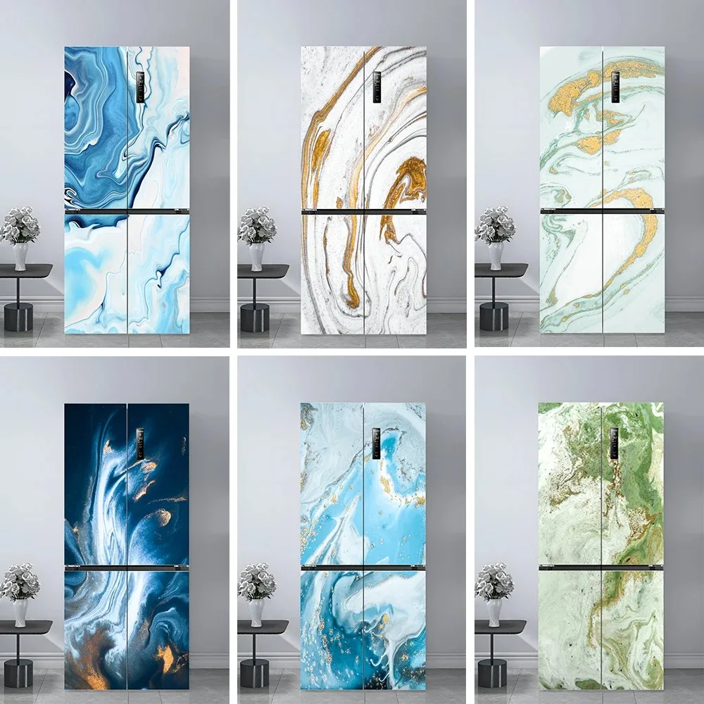 Blue Fluid Art Fridge Door Sticker Waterproof PVC Refrigerator Mural Wallpaper Removable Freezer Decor Poster
Blue Fluid Art Fridge Door Sticker Waterproof PVC Refrigerator Mural Wallpaper Removable Freezer Decor Poster
