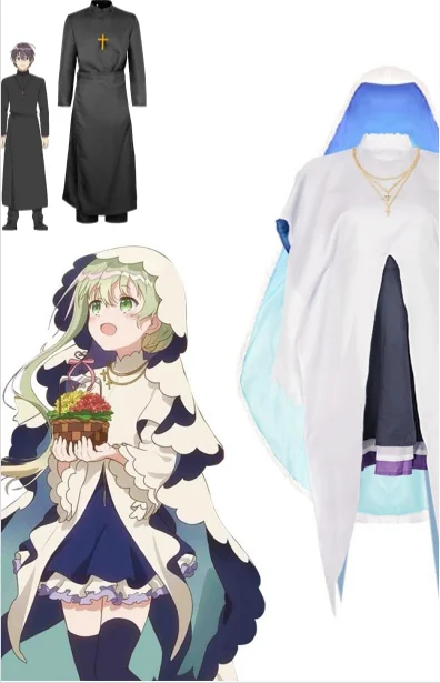 Anime White Virgin and Black Priest Cecilia Lawrence Cosplay White Cute Women DressHalloween Nun and Priest Black Costume
Anime White Virgin and Black Priest Cecilia Lawrence Cosplay White Cute Women DressHalloween Nun and Priest Black Costume