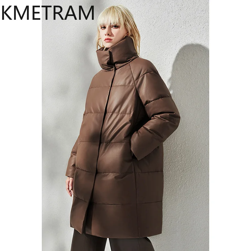 KMETRAM Genuine Sheepskin Puffer Jacket Women Straight Mid-Length Down Jackets Stand Collar Winter Coat 2026 Woman Clothes 경량패딩
KMETRAM Genuine Sheepskin Puffer Jacket Women Straight Mid-Length Down Jackets Stand Collar Winter Coat 2026 Woman Clothes 경량패딩