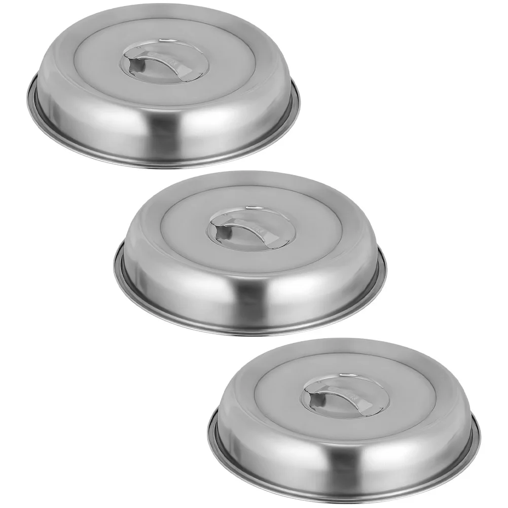 3 Pcs 20CM Stainless Steel Steak Covers Anti splashing Food Dome Lids Griddle Pans Keeps Fresh Versatile Kitchen Restaurant Use
3 Pcs 20CM Stainless Steel Steak Covers Anti splashing Food Dome Lids Griddle Pans Keeps Fresh Versatile Kitchen Restaurant Use