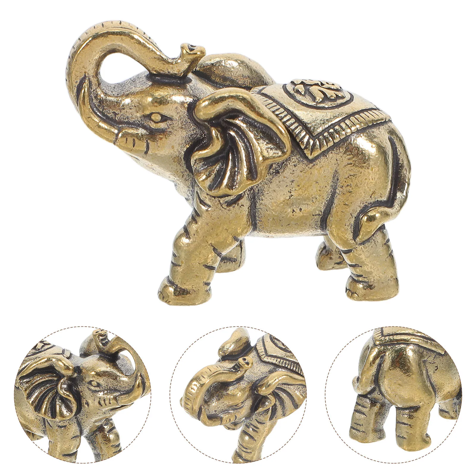 Vintage Brass Elephant Statue Small Solid Metal Art Sculpture for Table Shelf Decor Lucky Gift Ornament Home Office Decoration
Vintage Brass Elephant Statue Small Solid Metal Art Sculpture for Table Shelf Decor Lucky Gift Ornament Home Office Decoration