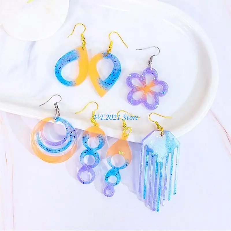 G5GC Convenient Silicone Molds Geometric Hollow Earrings Moulds Unique Jewelry Molds
G5GC Convenient Silicone Molds Geometric Hollow Earrings Moulds Unique Jewelry Molds