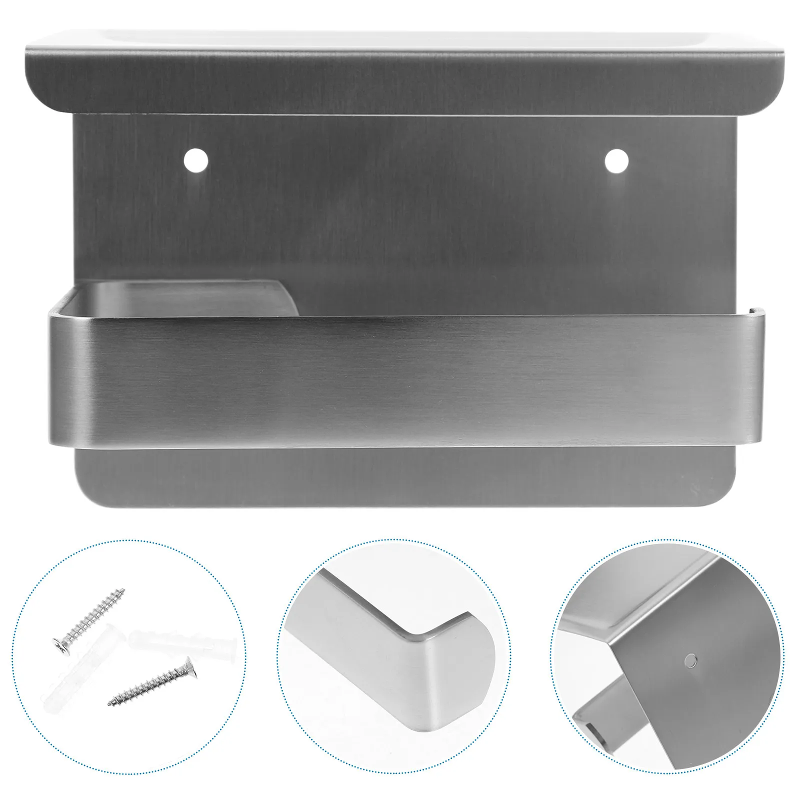 Stainless Steel Toilet Paper Holder Bathroom Storage Shelf Multipurpose Wall Mounted Toilet Paper Rack Mobile Phone Wet Wipes
Stainless Steel Toilet Paper Holder Bathroom Storage Shelf Multipurpose Wall Mounted Toilet Paper Rack Mobile Phone Wet Wipes