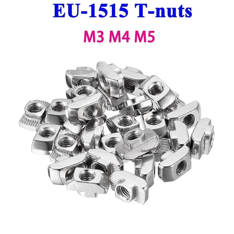 50/100pcs EU 1515 Aluminum Profile M3 M4 M5 T Slot T-nut Sliding Nickel Plated Steel T Nut Hammer Drop In Fasten Connector
50/100pcs EU 1515 Aluminum Profile M3 M4 M5 T Slot T-nut Sliding Nickel Plated Steel T Nut Hammer Drop In Fasten Connector