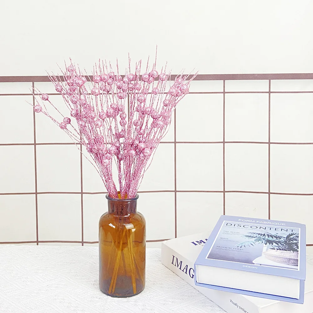 Simulation Plant Christmas Decoration, Berry Golden Powder, Colorful Wedding Accessories, Display Grass Bouquet, Party Supply
Simulation Plant Christmas Decoration, Berry Golden Powder, Colorful Wedding Accessories, Display Grass Bouquet, Party Supply