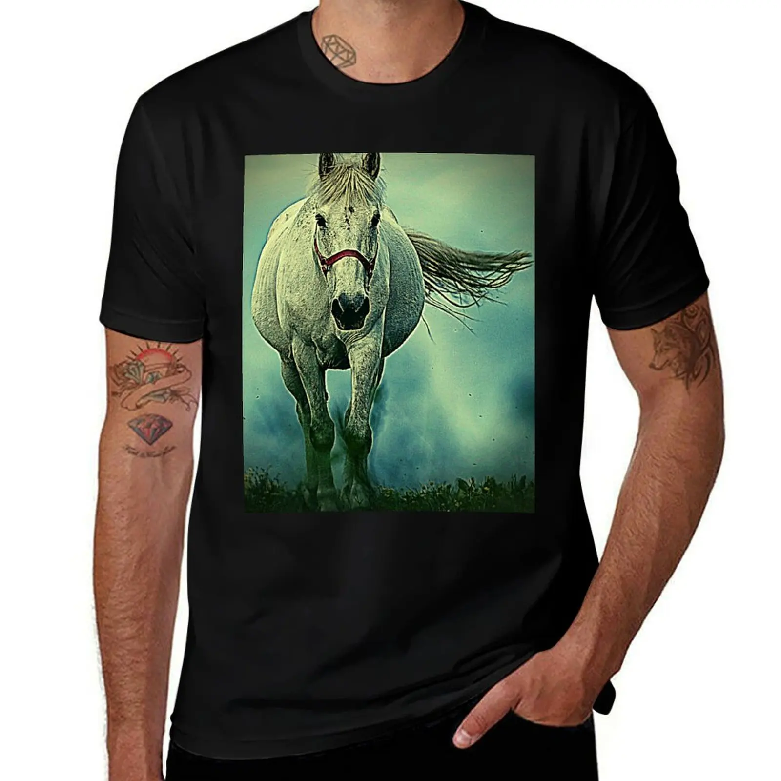 Wild White Horse T-Shirt luxury designer essential t shirt croswit shirt man shirts graphic tees Men's t-shirts
Wild White Horse T-Shirt luxury designer essential t shirt croswit shirt man shirts graphic tees Men's t-shirts