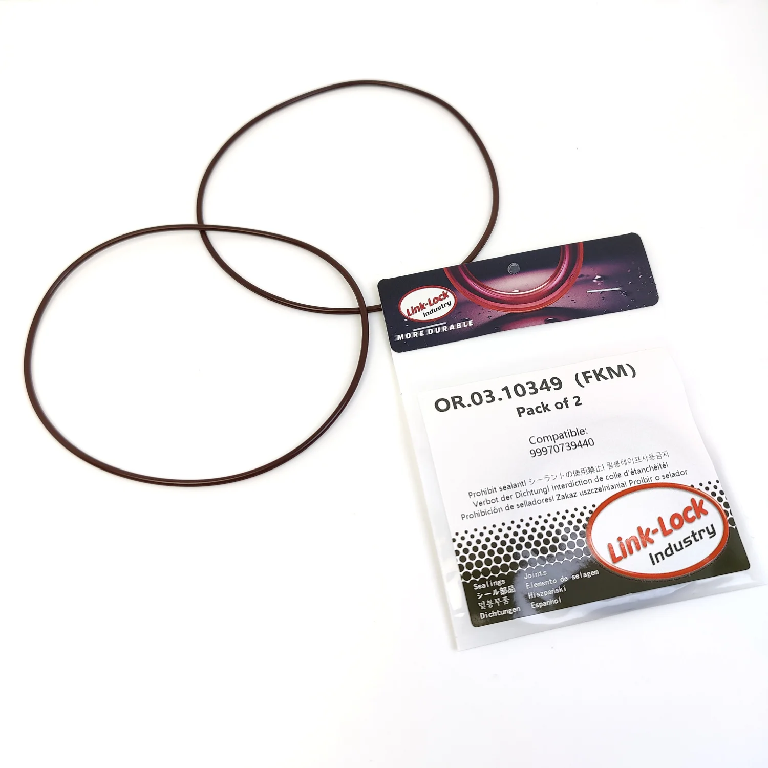 LINK-LOCK 2PCS OR.03.10349 FKM Viton Sealing O-Ring Kit of Cylinder Liner 99970739440 for PORSCHE-M96 M97
LINK-LOCK 2PCS OR.03.10349 FKM Viton Sealing O-Ring Kit of Cylinder Liner 99970739440 for PORSCHE-M96 M97