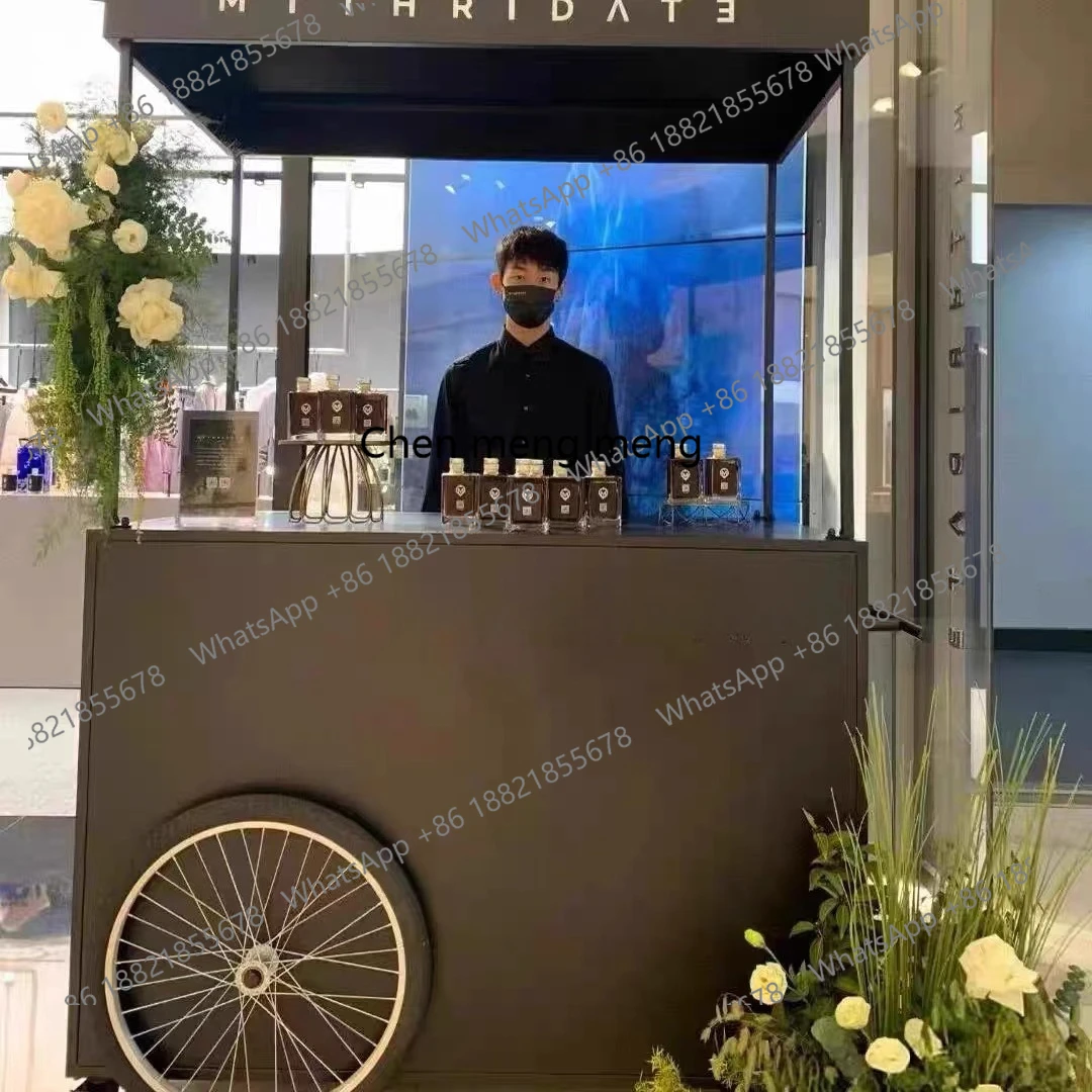 Shopping mall coffee cart promotion dessert trolley mobile commercial display stand mobile booth float
Shopping mall coffee cart promotion dessert trolley mobile commercial display stand mobile booth float