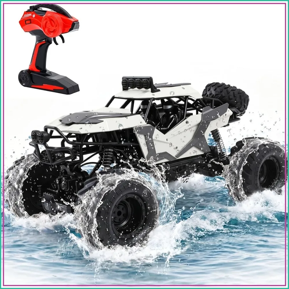 1:8 Large Amphibious RC Car – 4WD Waterproof Monster Truck Drives on Water & Land, All Terrain with LED Lights
1:8 Large Amphibious RC Car – 4WD Waterproof Monster Truck Drives on Water & Land, All Terrain with LED Lights