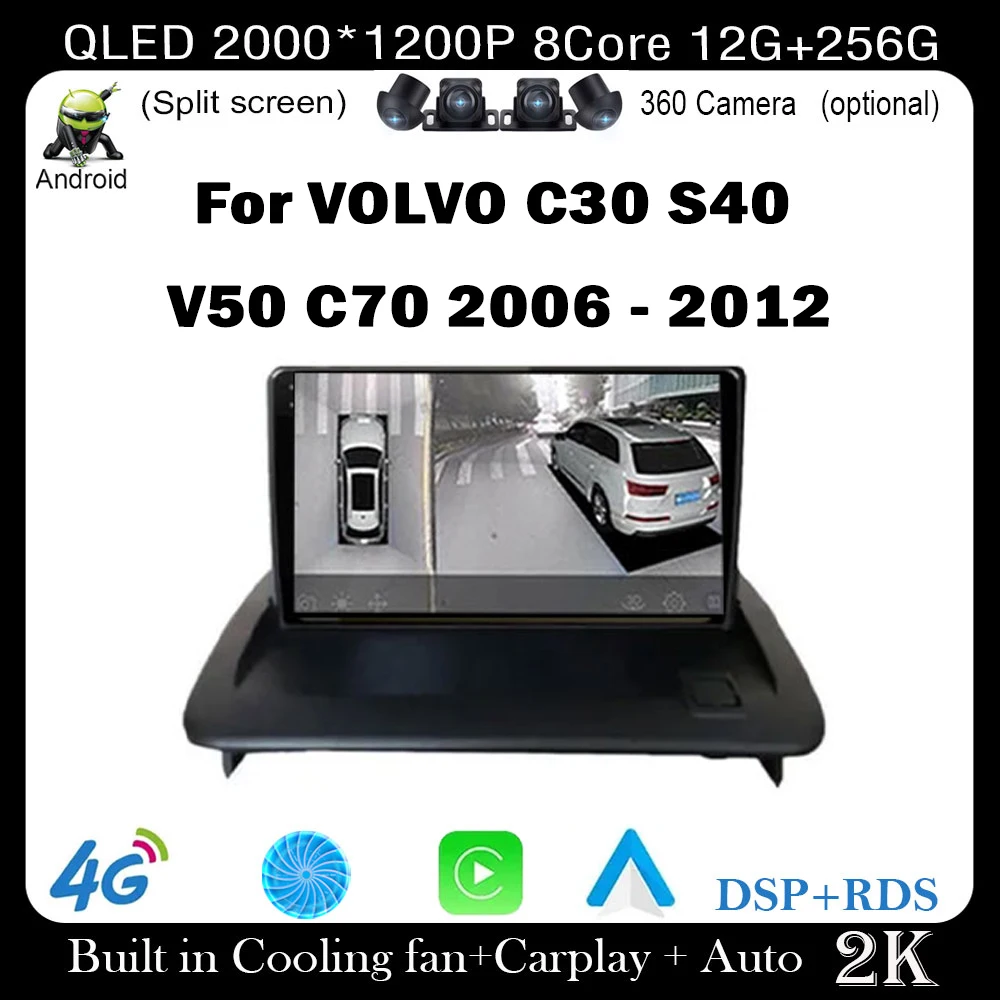Android 14 For VOLVO C30 S40 V50 C70 2006 - 2012 Car Video Player Multimedia Radio Auto GPS Navigation Head
Android 14 For VOLVO C30 S40 V50 C70 2006 - 2012 Car Video Player Multimedia Radio Auto GPS Navigation Head