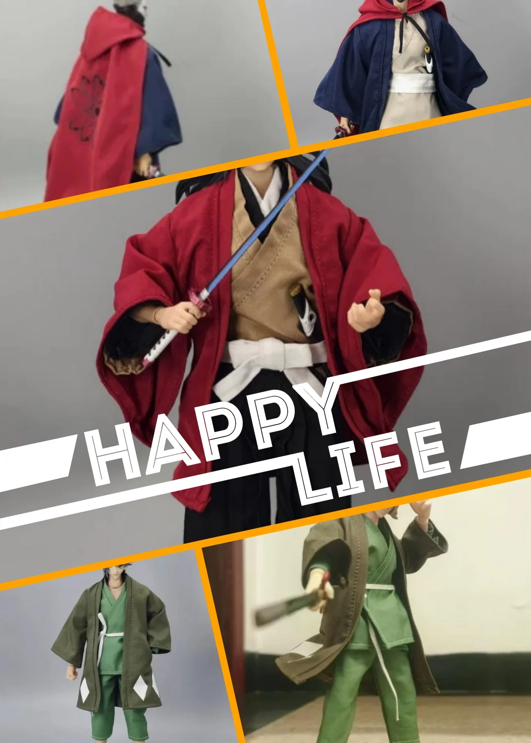 【Clothing Only】Handmade 1/12 Classic Japanese Samurai Uniform Jacket Kimono Red Hooded Cloak Fit 6inchs Romankey Action Figure
【Clothing Only】Handmade 1/12 Classic Japanese Samurai Uniform Jacket Kimono Red Hooded Cloak Fit 6inchs Romankey Action Figure