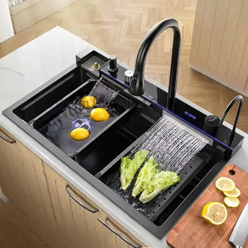 Italian Metal Kitchen Sinks for Home Multifunctional Single Sink Countertop Sink Luxury Creative Kitchen Sink for Restaurant
Italian Metal Kitchen Sinks for Home Multifunctional Single Sink Countertop Sink Luxury Creative Kitchen Sink for Restaurant