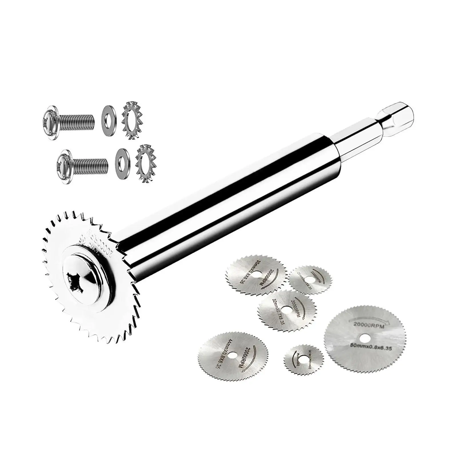 6mm Hex Shank with 6 Cutting Disc for Drill Rotary Tool Generic Replacement
6mm Hex Shank with 6 Cutting Disc for Drill Rotary Tool Generic Replacement