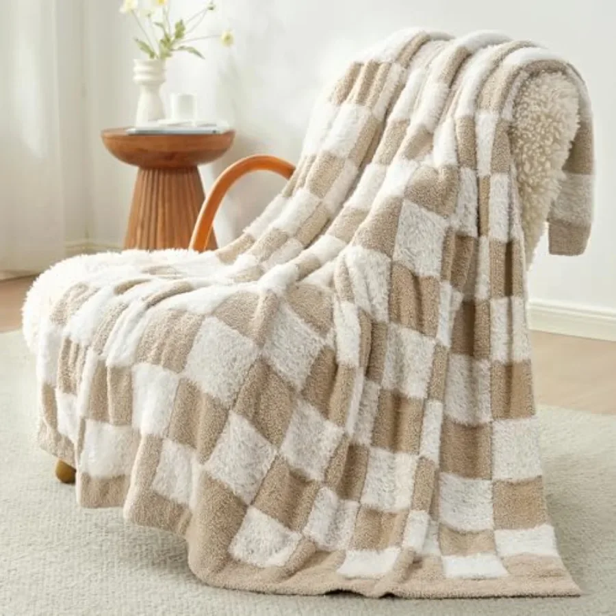 Checkered Throw Blanket Faux Fur Microfiber Blankets for Couch, Cozy Soft Warm Blanket for Sofa Bedroom Living Room, Beige Chec
Checkered Throw Blanket Faux Fur Microfiber Blankets for Couch, Cozy Soft Warm Blanket for Sofa Bedroom Living Room, Beige Chec