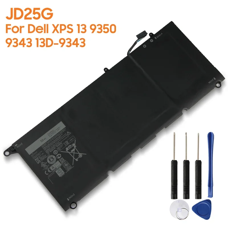 New Replacement Battery JD25G JHXPY 0N7T6 5K9CP For Dell XPS 13 9350 9343 13D-9343 13-9350-D1508 52Wh High Capacity
New Replacement Battery JD25G JHXPY 0N7T6 5K9CP For Dell XPS 13 9350 9343 13D-9343 13-9350-D1508 52Wh High Capacity