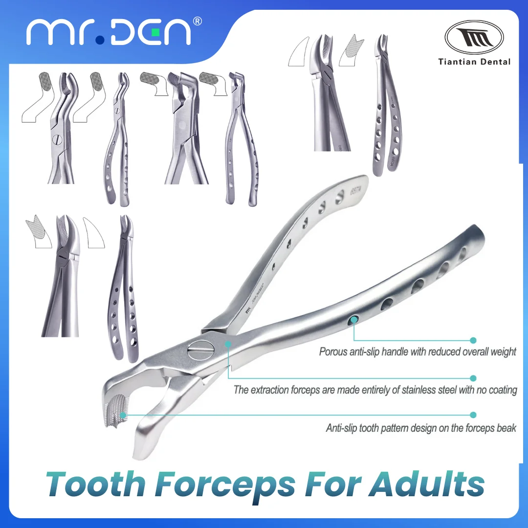 TianTian Dental High Precision Dental Extraction Forceps Adult Residual Root Tweezer Surgical Tool
TianTian Dental High Precision Dental Extraction Forceps Adult Residual Root Tweezer Surgical Tool