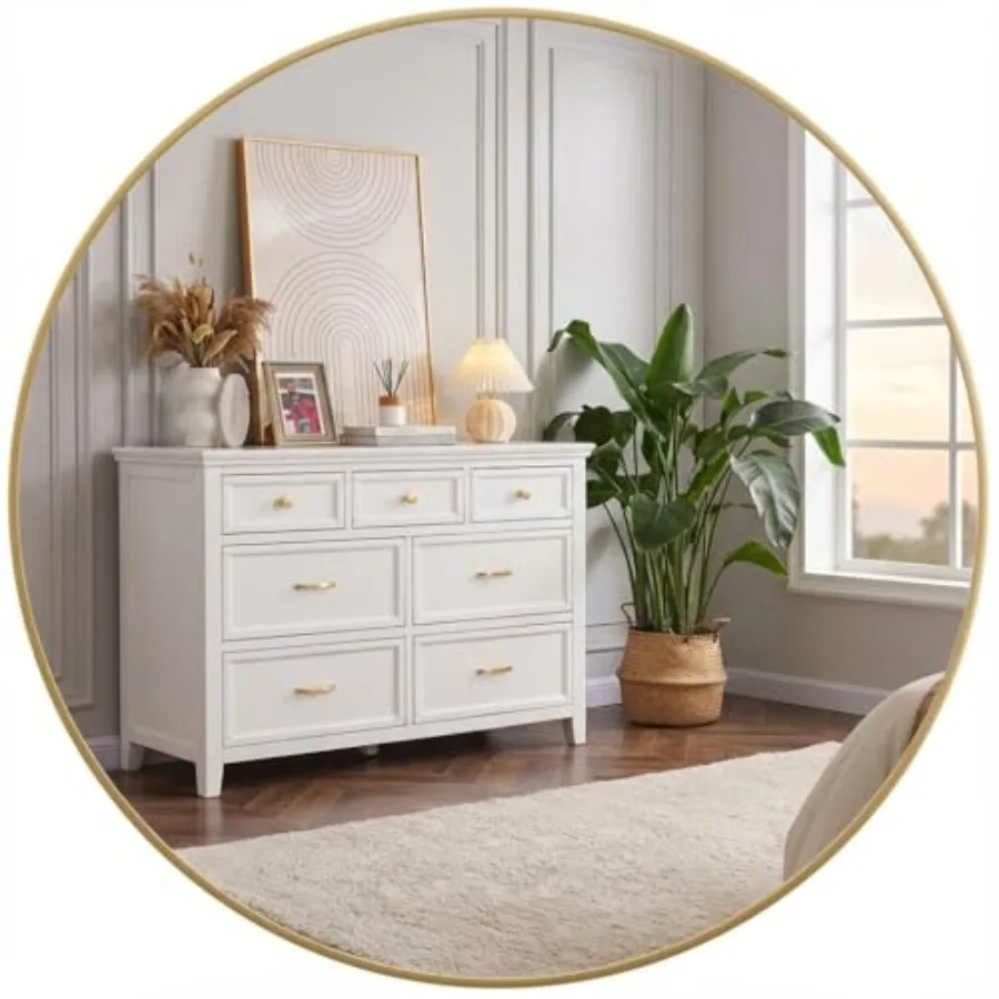 18 Inch Round Mirror Gold Circle Mirror for Bathroom HD Eco-Friendly Round Bathroom Mirror for Over Sink Small Matte Gold Metal
18 Inch Round Mirror Gold Circle Mirror for Bathroom HD Eco-Friendly Round Bathroom Mirror for Over Sink Small Matte Gold Metal