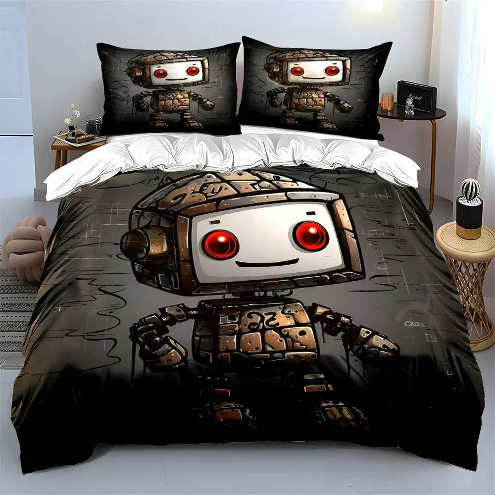 Rustic Robot Decorative Set Bedding Set with 1 Duvet Cover 2 Pillowcases Single Double King Queen, Gift
Rustic Robot Decorative Set Bedding Set with 1 Duvet Cover 2 Pillowcases Single Double King Queen, Gift