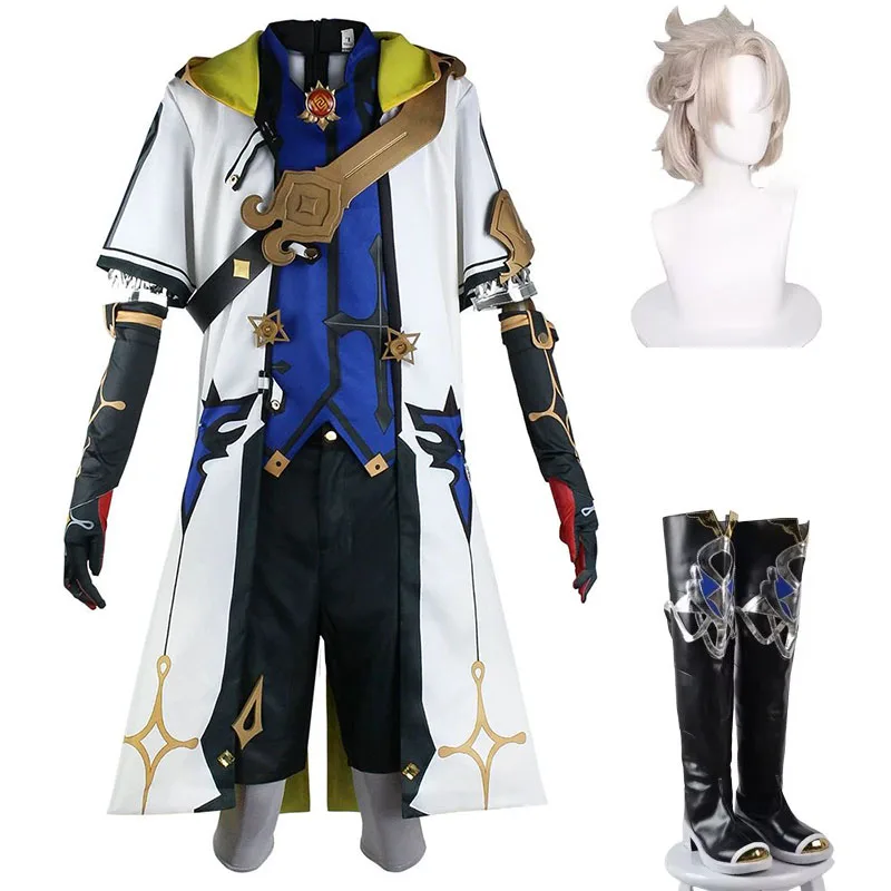 Alchemist Albedo Cosplay Genshin Imapct Costume Wig Shoes Game Clothing Suit Men Halloween Carnival Role Playing Outfits
Alchemist Albedo Cosplay Genshin Imapct Costume Wig Shoes Game Clothing Suit Men Halloween Carnival Role Playing Outfits