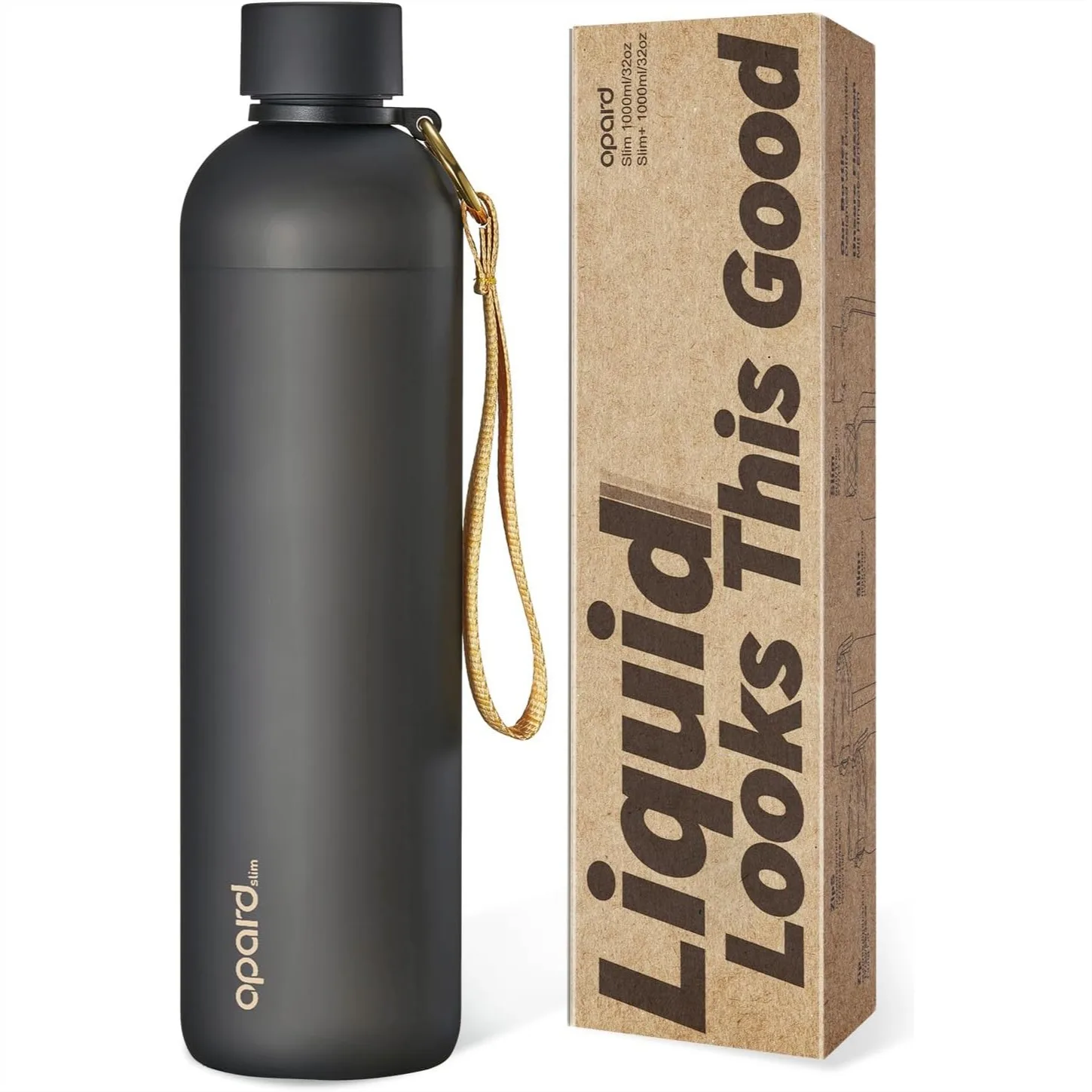 Slim Water Bottle 32oz, BPA-Free Tritan Leakproof Dishwasher Safe Reusable for Travel Gym Hiking
Slim Water Bottle 32oz, BPA-Free Tritan Leakproof Dishwasher Safe Reusable for Travel Gym Hiking