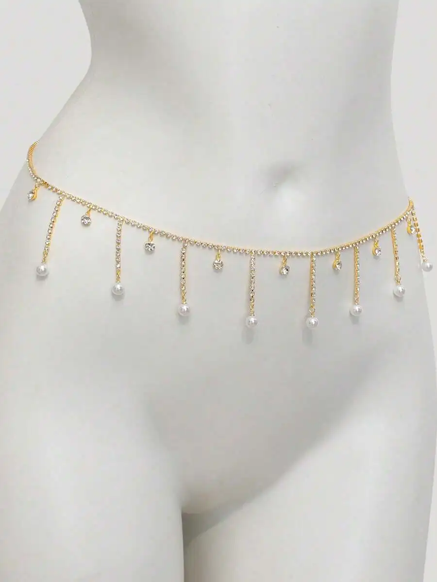 Elegant Faux Pearl Tassel Waist Chain For Women
Elegant Faux Pearl Tassel Waist Chain For Women