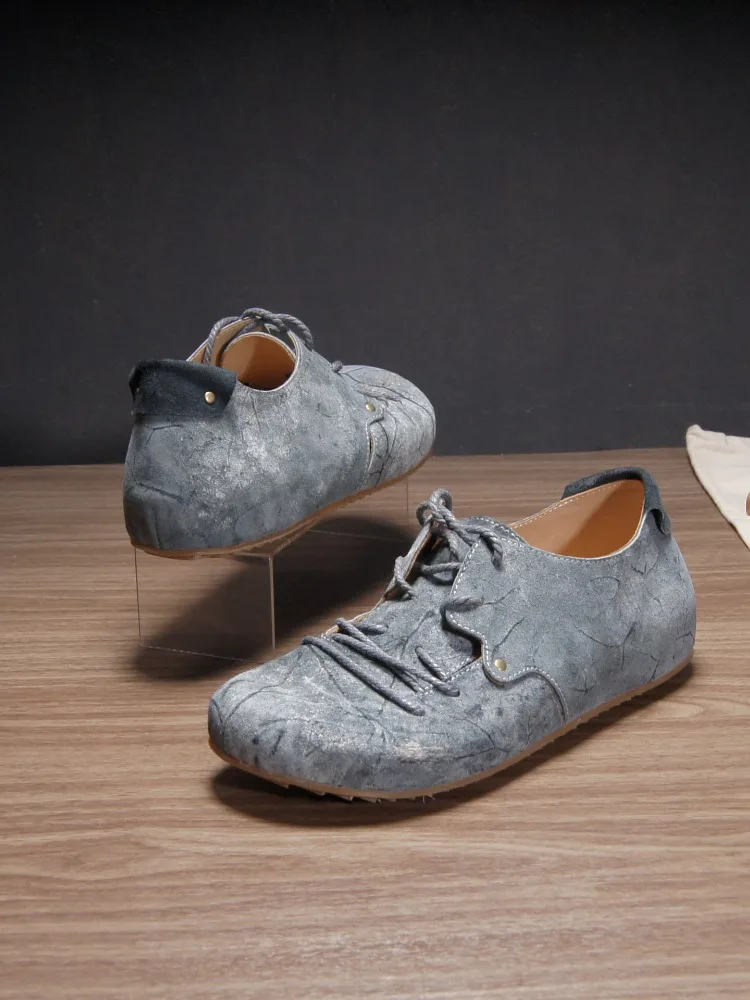 Vintage Cowhide British-Style Casual Shoes Genuine Leather Men Loafers Cross-Strap Round-Toe Flats Zapatos Designer Shoes
Vintage Cowhide British-Style Casual Shoes Genuine Leather Men Loafers Cross-Strap Round-Toe Flats Zapatos Designer Shoes