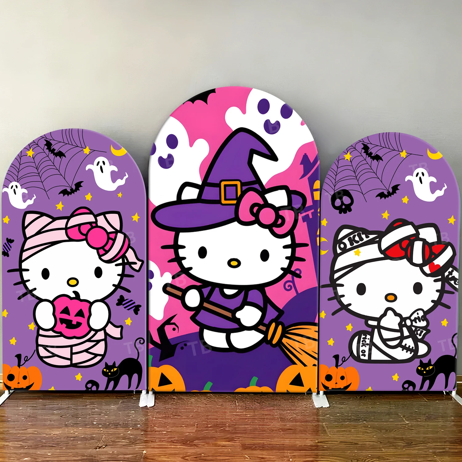 TB Halloween Theme Hello Kitty Arch Backdrop Cover Bandage Ghost Elements for Party Show Background Wall Decor Elastic Fabric
TB Halloween Theme Hello Kitty Arch Backdrop Cover Bandage Ghost Elements for Party Show Background Wall Decor Elastic Fabric