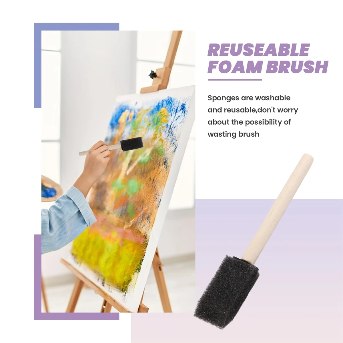 A32P_100Pcs Foam Brush,Sponge Wood Handle Paint Brush,Foam Paint Brushes,1inch Foam Brush Painting Set for Acrylics,Crafts
A32P_100Pcs Foam Brush,Sponge Wood Handle Paint Brush,Foam Paint Brushes,1inch Foam Brush Painting Set for Acrylics,Crafts