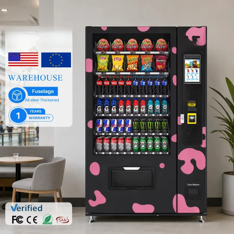 Smart Combo Food Vending Machine Automatic Snack Drink Retail Dispenser Commercial Self Service Station
Smart Combo Food Vending Machine Automatic Snack Drink Retail Dispenser Commercial Self Service Station