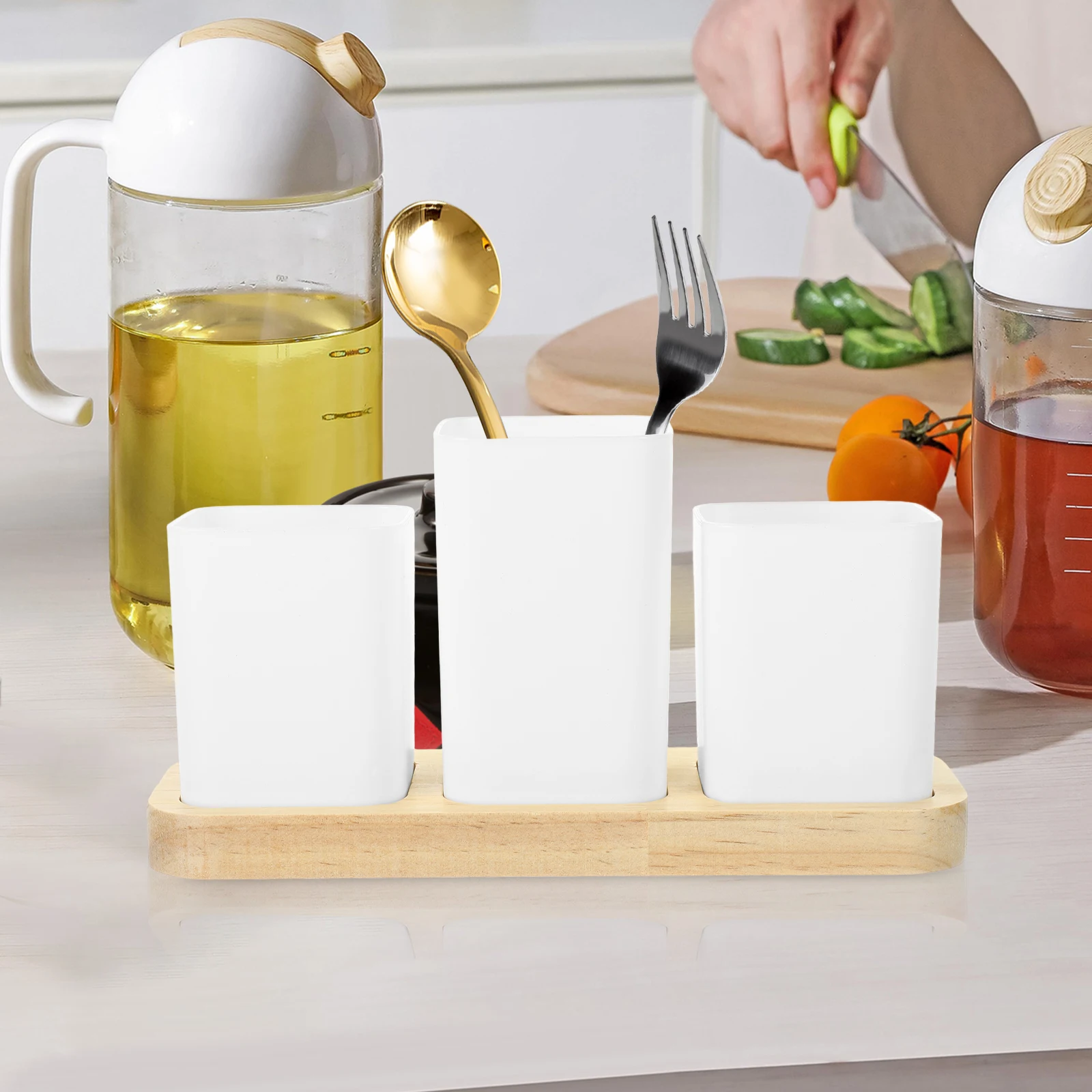 1pc Multi-Grid Utensil Box Cutlery Storage Holder For Kitchen Countertop Household Decoration Accessory Utensil Organizer
1pc Multi-Grid Utensil Box Cutlery Storage Holder For Kitchen Countertop Household Decoration Accessory Utensil Organizer