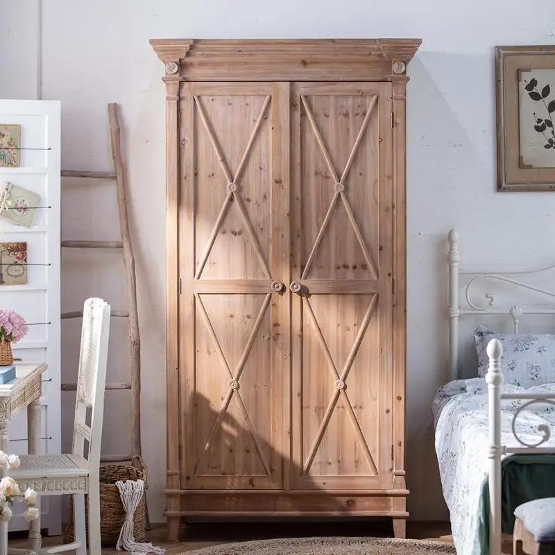 Simple solid wood independent wardrobe American rural pastoral retro bedroom double door wardrobe storage large cabinet
Simple solid wood independent wardrobe American rural pastoral retro bedroom double door wardrobe storage large cabinet